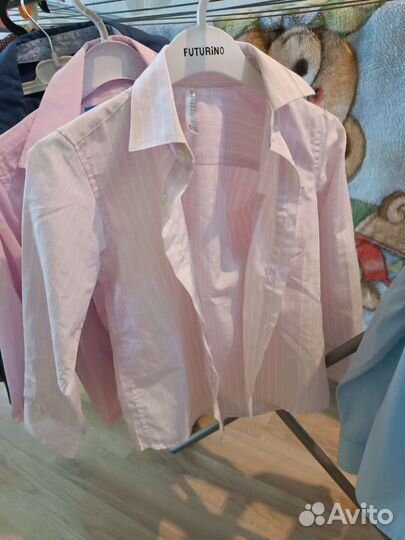 Рубашки 10шт.в школу 1класс, 122 рост