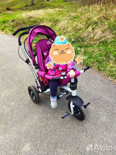 Детский велосипед с ручкой