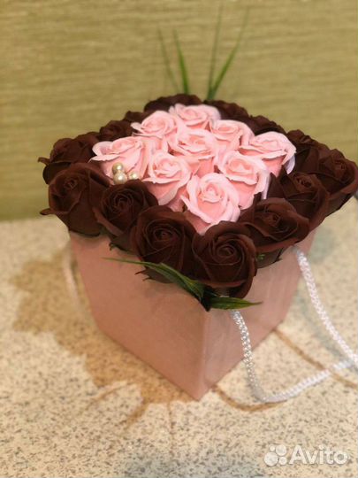 Букеты из мыльных роз в наличии и под заказ