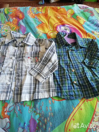 Рубашки 3-6 месяцев