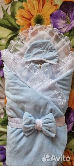 Конверт на выписку зимний для мальчика