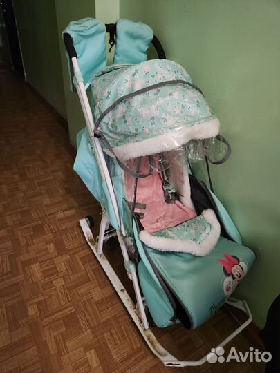 Детские санки коляска ника