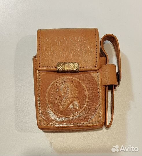 Портсигар из кожи сувенирный