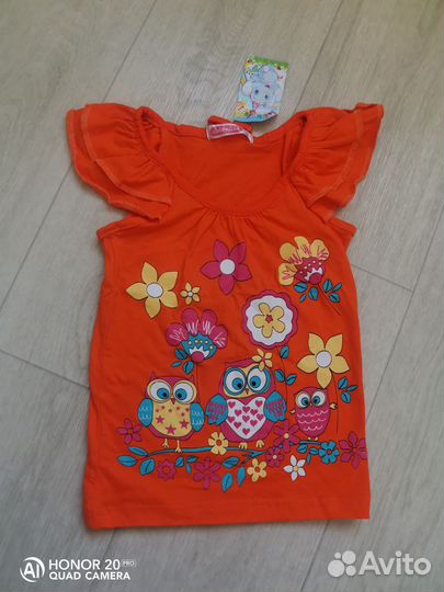 Пижама, майка, шорты р4Т,5Т (104,110,116)