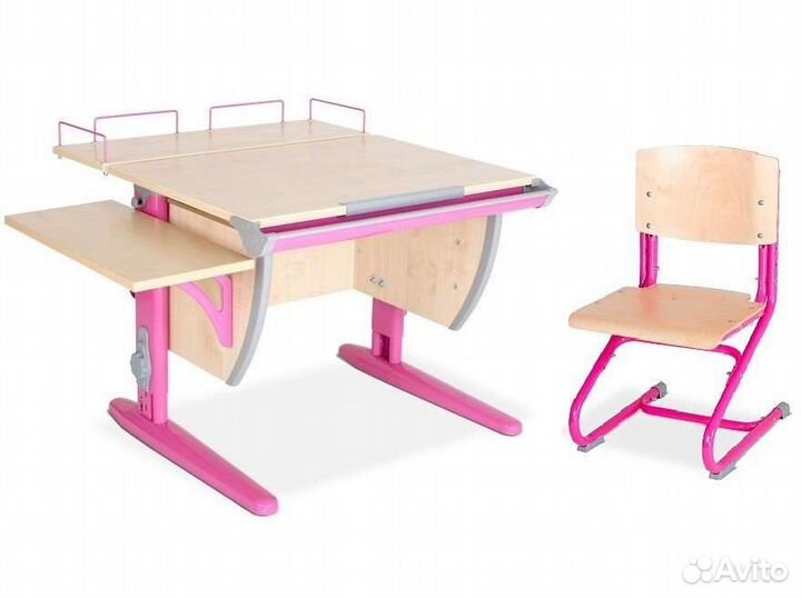 Растущая парта и стул Дэми+аксессуары в подарок