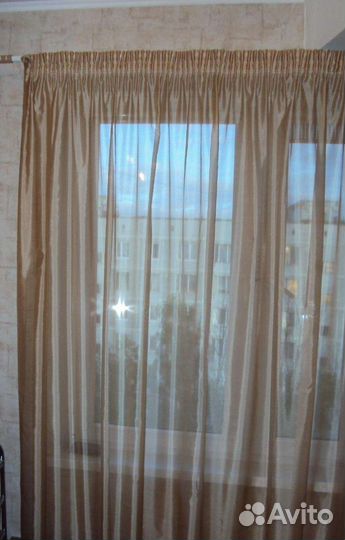 Тюль готовый на ленте