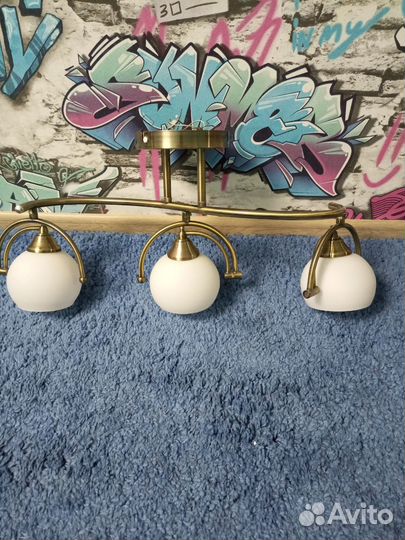 Люстра потолочная бу