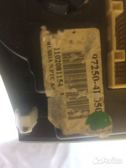 Панель управления отопителем на солярис