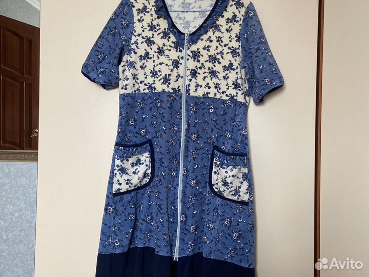 Халат велюровый 46 размер отличное состояние