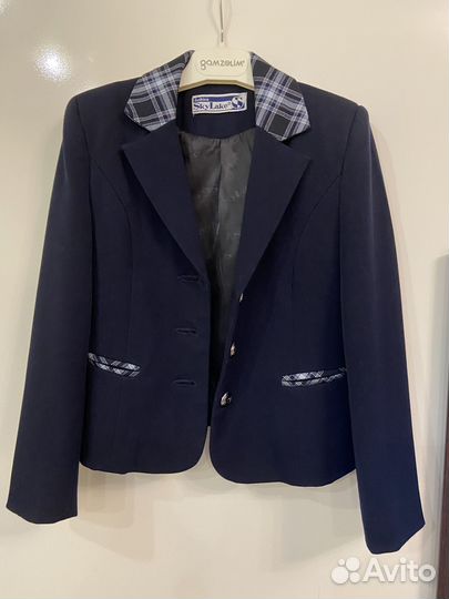 Пиджак школьный для девочки 122-128