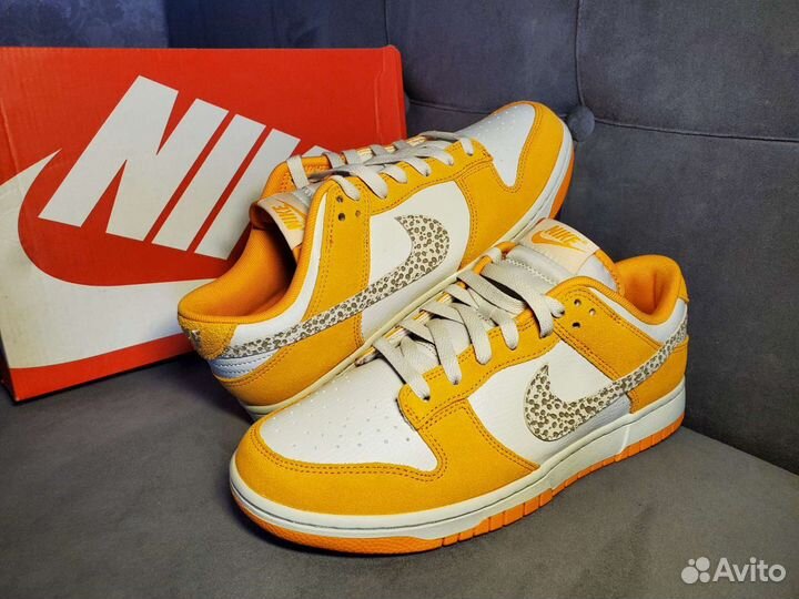 Nike dunk low safari swoosh оригинал