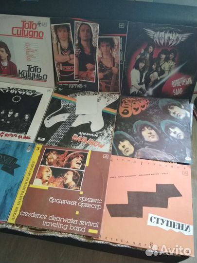 Виниловые пластинки русский и зарубежный рок