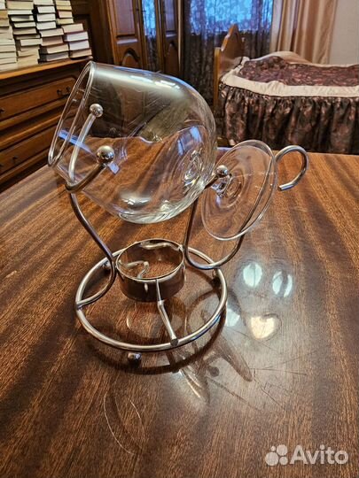 Бокал для коньяка с подогревом