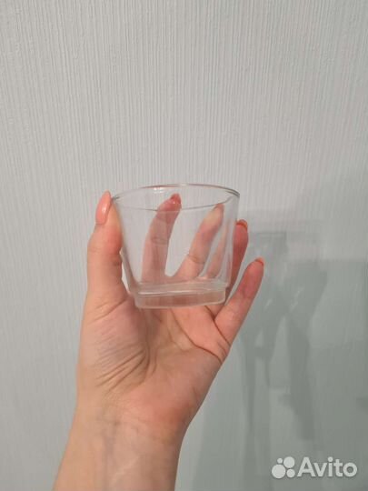 Подсвечник IKEA стекло и свечи икеа мороженное