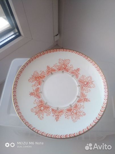 Кофейная пара лфз. Костяной фарфор СССР