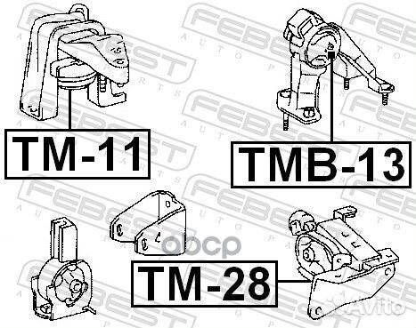 Сайлентблок TMB-13 TMB-13 Febest