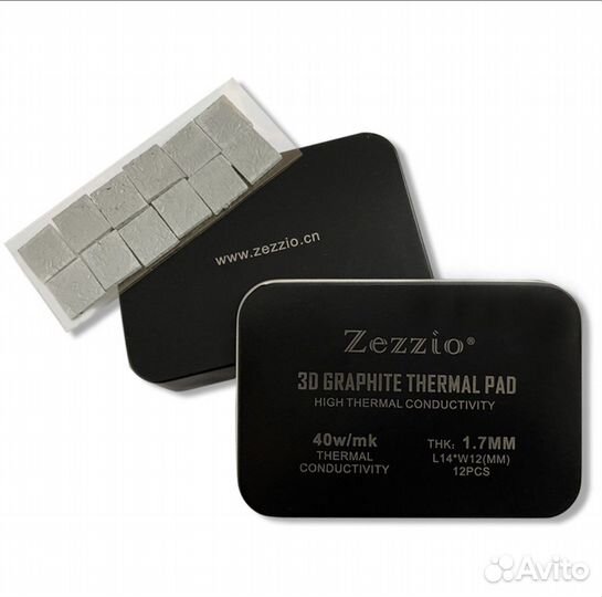 Zezzio графитовые термопрокладки 1.2 mm 40 Вт/Мк