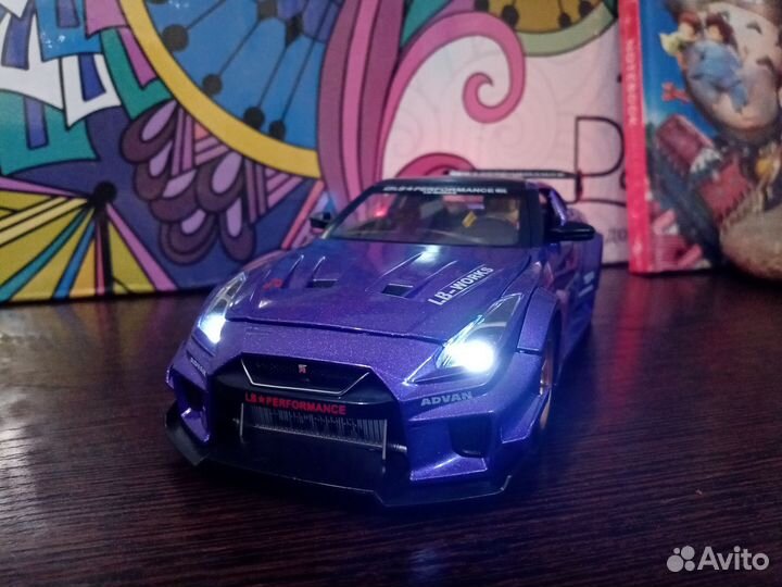 Развивающий автомобиль игрушка. Ниссан GTR