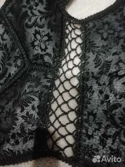 Кожаная жилетка, размер 44-46