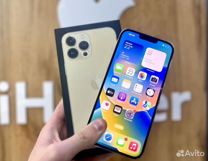 iPhone 13 Pro Max 256GB Gold sim+esim Б.У