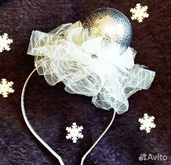 Ободок бусинка