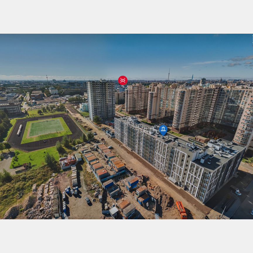 Квартира-студия, 22,6 м², 6/19 эт.
