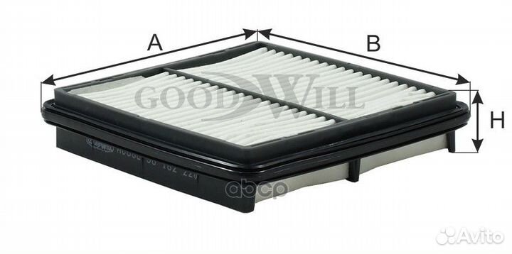 Фильтр воздушный chevrolet lanos 05- ag606