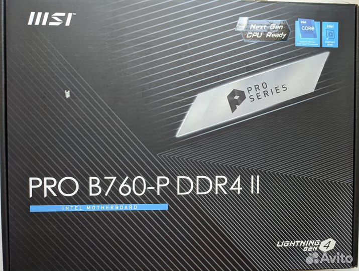 Комплект: MSI B760-P DDR4 II + i5 12400F + 16gb