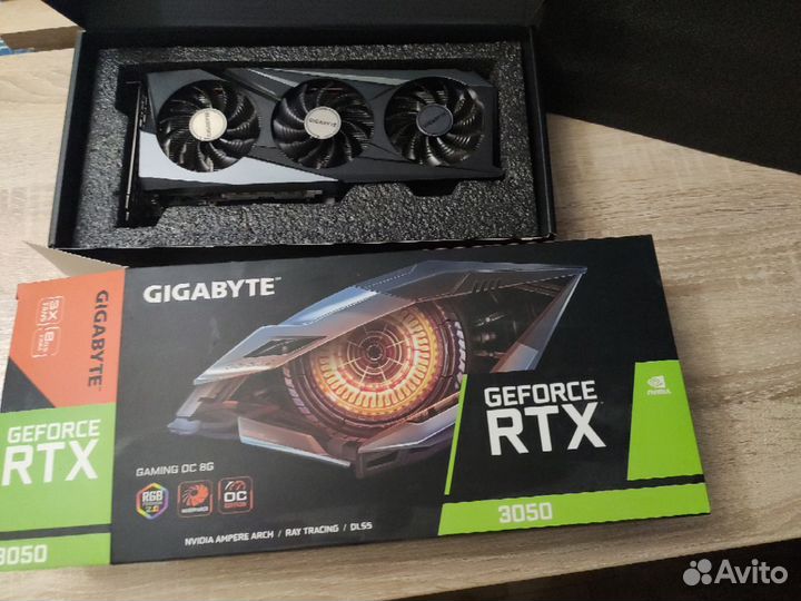 Видеокарта rtx 3050 8 gb Gigabyte Gaming OC