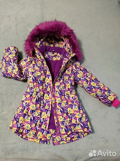 Пуховик на девочку 122