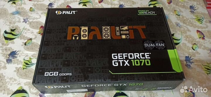 Видеокарта gtx 1070 8gb Palit