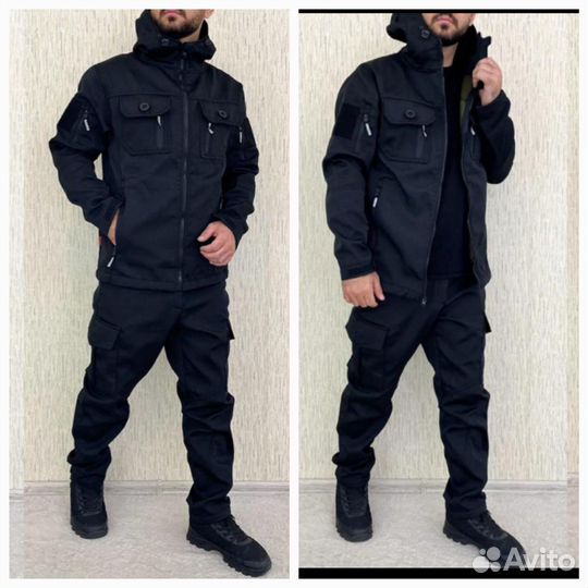 Форма охраны черная летний ткань хб