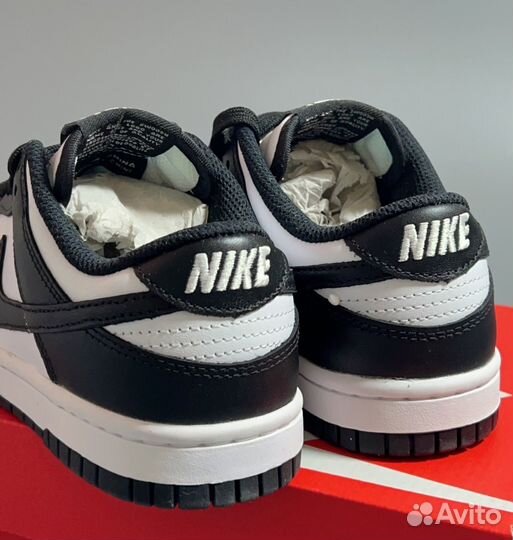 Кроссовки Nike Dunk low Black White оригинал