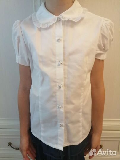 Блузка школьная новая 122-128