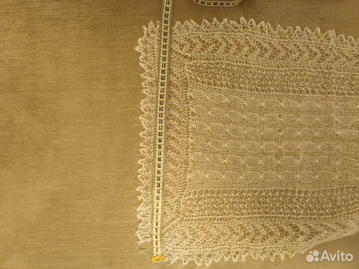 Оренбургский пуховый платок паутинка палантин шарф