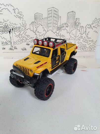 Моделька Джип Вранглер Рубикон