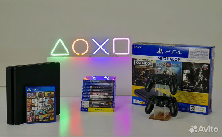 Sony Ps4 Slim / 730 Игр / Гарантия / Доставка