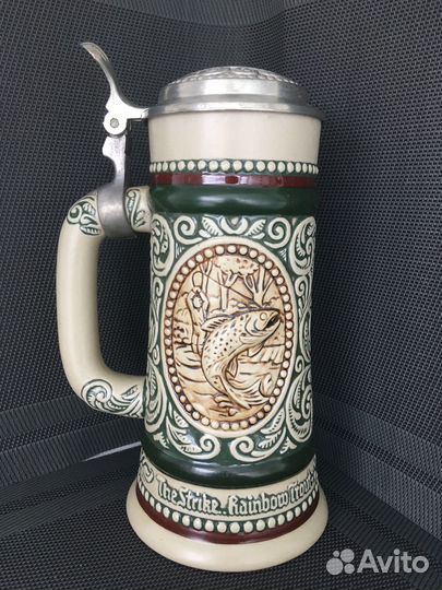 Коллекционная пивная кружка Аvon 0,6лОхота Рыбалка