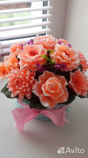 Букеты из мыла.Ручная работа