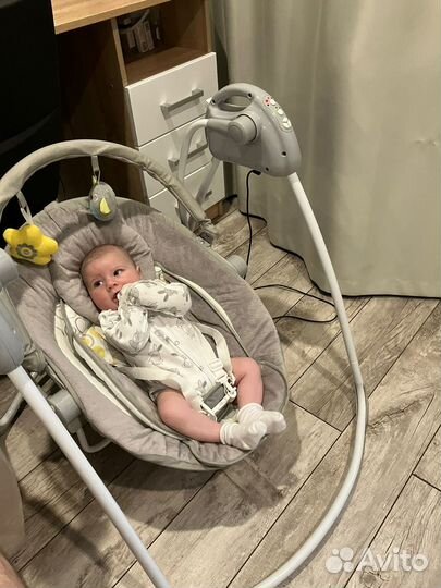 Электрокачели шезлонг babyton