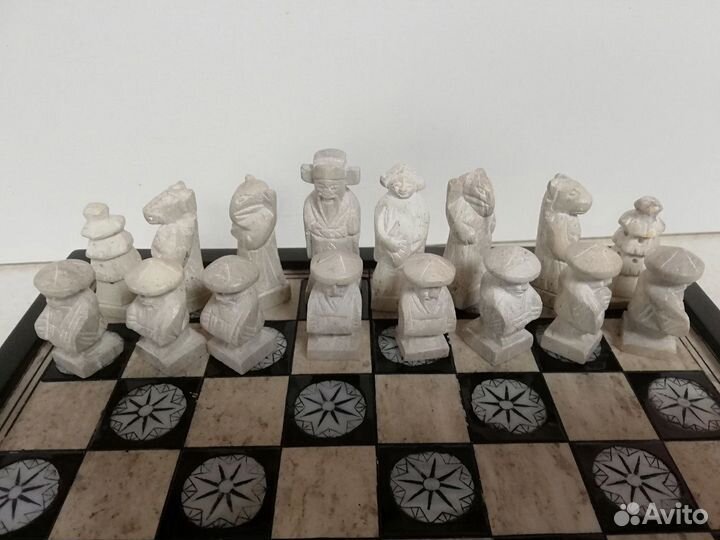 Антикварные шахматы ручной работы