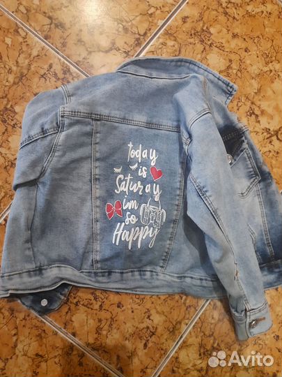 Джинсовый пиджак на девочку