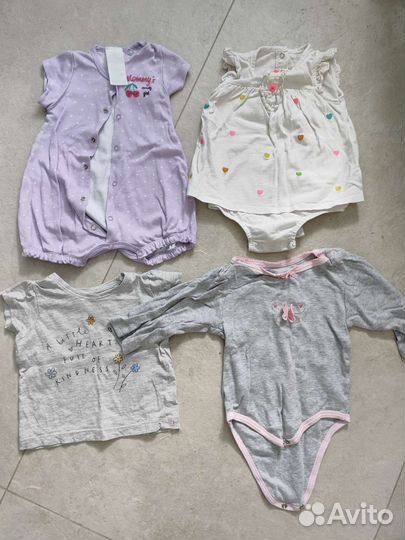 Большой пакет одежды на девочку 80-86