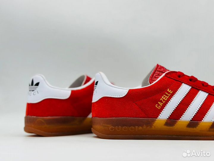 Кроссовки Adidas Gazelle x gucci 'Red Velvet'