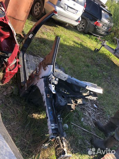 Передний правый лонжерон и бок Фокус2 седан дорест