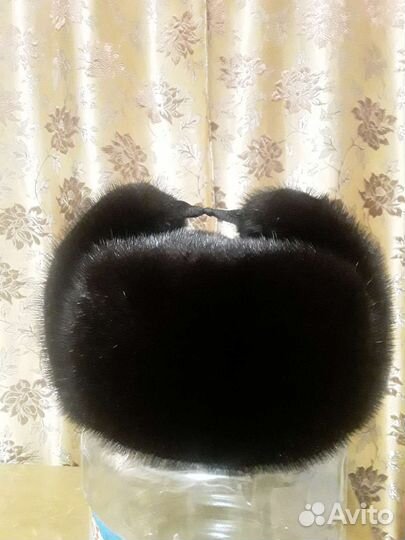 Норковая шапка мужская ушанка