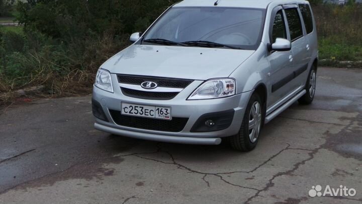 Защита порогов LADA Largus d63 Снежка