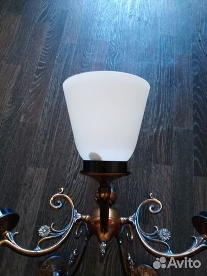 Люстра под бронзу на 5 рожков