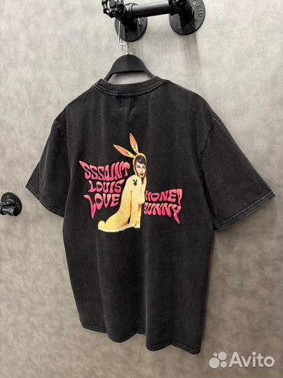 Футболка Saint Play Honey Bunny оверсайз черная