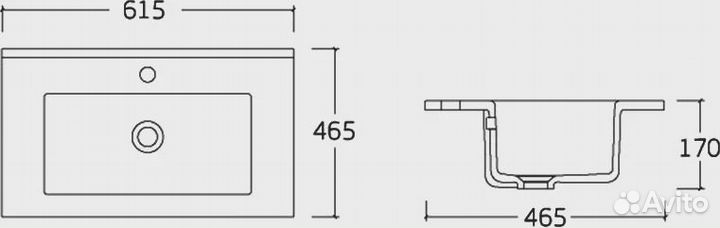 Комплект мебели Vincea Gio 60 светлое дерево